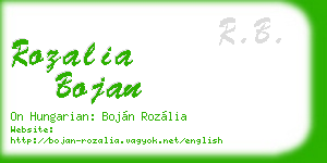 rozalia bojan business card