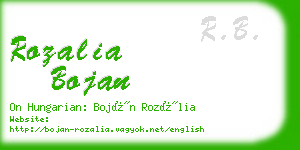 rozalia bojan business card